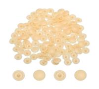 sourcing map Screw Caps, 108Pcs 12mm - Plastic Self-Tapping Screw Cap Covers, Decorative Cover Hole Plug for Diameter 7-8mm Flat Phillips Screw (Shrimp Yellow)