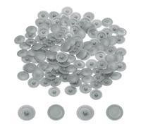 sourcing map Screw Caps, 158Pcs 12mm - Plastic Self-Tapping Screw Cap Covers, Decorative Cover Hole Plug for Diameter 7-8mm Flat Phillips Screw (Light Gray)