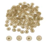 sourcing map Screw Caps, 228Pcs 12mm - Plastic Self-Tapping Screw Cap Covers, Decorative Cover Hole Plug for Diameter 7-8mm Flat Phillips Screw (Champagne)