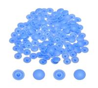 sourcing map Screw Caps, 228Pcs 12mm - Plastic Self-Tapping Screw Cap Covers, Decorative Cover Hole Plug for Diameter 7-8mm Flat Phillips Screw (Blue)
