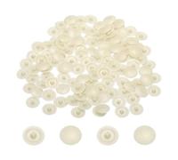 sourcing map Screw Caps, 228Pcs 12mm - Plastic Self-Tapping Screw Cap Covers, Decorative Cover Hole Plug for Diameter 7-8mm Flat Phillips Screw (Snow White)