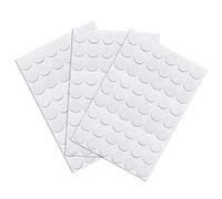 sourcing map Screw Hole Covers Stickers Textured Plastic Self Adhesive Stickers for Wood Furniture Cabinet Shelve Plate 21mm Dia 162pcs in 3Sheet White Maple Wood