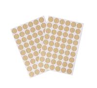 sourcing map Screw Hole Covers Stickers Textured Plastic Self Adhesive Stickers for Wood Furniture Cabinet Shelve Plate 21mm Dia 108pcs in 2Sheet Oak, PC-132