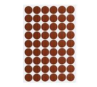sourcing map Screw Hole Covers Stickers Textured Self-Adhesive Stickers for Wood Furniture Cabinet Shelve Plate 21mm Dia 54pcs Cherry Wood