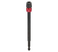 sourcing map Screwdriver Bit Holders Set 6 Inch CR-V Steel Torsion Impact Bit Holder Kits Quick Release Extension Adapter with 1/4 Inch Hex Shank for Industry Home Auto, Red Black