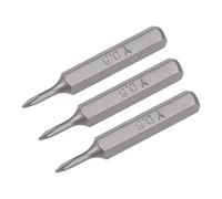 sourcing map Screwdriver Bits 3pcs 5/32 Inch Hex Shank Y0.6 Screwdriver Bit Set 28mm Length S2 Screw Driver Kit Tools