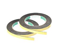 sourcing map Sealing Foam Tape 10mm Wide 1mm Thick 5m/16.4ft Long, Self Adhesive Weather Strip for Window Door Insulation, Pack of 2