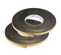 sourcing map Sealing Foam Tape 10mm Wide 2mm Thick 10m/32.8ft Long, EVA Self Adhesive Weather Strip for Window Door Insulation, Pack of 2