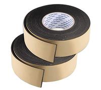 sourcing map Sealing Foam Tape 15mm Wide 3mm Thick 5m/16.4ft Long, EVA Self Adhesive Weather Strip for Window Door Insulation, Pack of 2