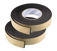 sourcing map Sealing Foam Tape 30mm Wide 3mm Thick 5m/16.4ft Long, EVA Self Adhesive Weather Strip for Window Door Insulation, Pack of 2