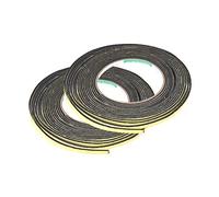sourcing map Sealing Foam Tape 5mm Wide 2mm Thick 5m/16.4ft Long, Self Adhesive Weather Strip for Window Door Insulation, Pack of 2
