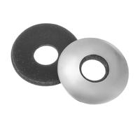 sourcing map Sealing Neoprene Rubber Washers, 10x25x2.5mm EPDM Bonded Sealing Washers 304 Stainless Steel Rubber Backed Gasket for Screws Silver, Pack of 30