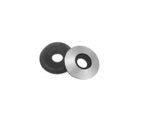 sourcing map Sealing Neoprene Rubber Washers, 4.2x12x2.5mm EPDM Bonded Sealing Washers 304 Stainless Steel Rubber Backed Gasket for Screws Silver, Pack of 100 (#8)