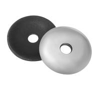 sourcing map Sealing Neoprene Rubber Washers, 6.3x30x2.5mm EPDM Bonded Sealing Washers 304 Stainless Steel Rubber Backed Gasket for Screws Silver, Pack of 30