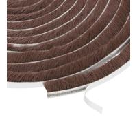 sourcing map Self Adhesive Brush Seal Weather Stripping 1/2" x 1/4" x 36ft, Door Brush Strip for Sliding Sash Door Window Wardrobe Seal, Brown