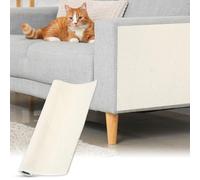 sourcing map Self-Adhesive Cat Scratching Mat, 1 Roll 11.8" x 11.8" Couch Protector from Cat Claws for DIY Sofa, Wall, Doors, Cut Anti Cats Scratch Pad Carpet Mat, Beige