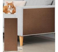 sourcing map Self-Adhesive Cat Scratching Mat, 1 Roll 39.4" x 15.8" Couch Protector from Cat Claws for DIY Sofa, Wall, Doors, Scratch Pad Carpet Mat, Brown
