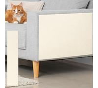 sourcing map Self-Adhesive Cat Scratching Mat, 1 Roll 78.7" x 15.8" Couch Protector from Cat Claws for DIY Sofa, Wall, Doors, Scratch Pad Carpet Mat, Beige