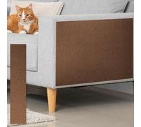 sourcing map Self-Adhesive Cat Scratching Mat, 1 Roll 78.7" x 15.8" Couch Protector from Cat Claws for DIY Sofa, Wall, Doors, Scratch Pad Carpet Mat, Brown