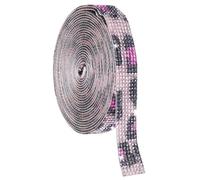 sourcing map Self Adhesive Crystal Rhinestone Ribbon Roll, 7 Rows of 4 Yard Crystal Diamond Ribbon Roll, Rhinestone Stickers for Arts Crafts Wedding Birthdays Decoration Red Leopard