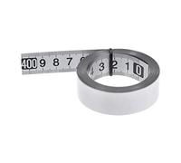 sourcing map Self-Adhesive Measuring Tape 400cm Metric Tape Measure Stainless Steel Waterproof Right to Left Widened Metal Sticky Ruler Steel Workbench Ruler