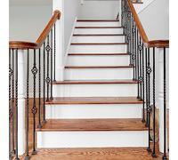 sourcing map Self-Adhesive Stair Stickers, 12 Strips Thin Peel and Stick Vinyl Staircase Stickers Decals for Stair Steps Home Bathroom Floor Decoration, White 39.3" l x 7.08" W