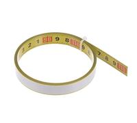 sourcing map Self Adhesive Tape Measure 100cm Metric Middle to Both Sides Reading Sticky Measuring Tape Steel Workbench Ruler, Yellow