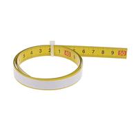 sourcing map Self Adhesive Tape Measure 100cm Metric Middle to Both Sides Reading Waterproof Sticky Steel Ruler Tape Backed ruler for Workbench Sewing Saw Drafting Table, Yellow