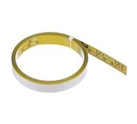 sourcing map Self Adhesive Tape Measure 120 inch/300cm Double Scale Left to Right Reading Sticky Measuring Tape Steel Workbench Ruler, Yellow