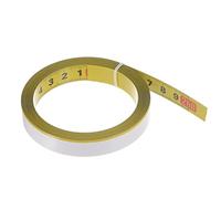 sourcing map Self Adhesive Tape Measure 250cm Metric Middle to Both Sides Reading Sticky Measuring Tape Steel Workbench Ruler, Yellow