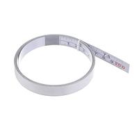 sourcing map Self Adhesive Tape Measure 80 inch/2M Double Scale Left to Right Reading Sticky Measuring Tape Steel Workbench Ruler, White