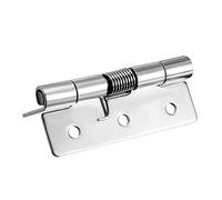 sourcing map Self Closing Spring Hinge 2.4" Stainless Steel Brushed DIY Hardware for Door Cabinet Small Box 1pcs Per Pack
