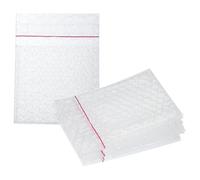 sourcing map Self Sealing Bubble Pouch Wrap Bags Cushioning Bags 3.94 + 1.18 x 3.94" Double Wall Thickening Shockproof Foam Protective for Moving Shipping Packing Storage (Pack of 100, Clear)