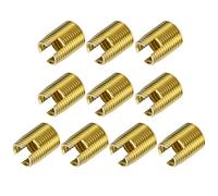 sourcing map Self Tapping Threaded Inserts M14 M18x24mm 45# Carbon Steel Repairing Nuts 5pcs