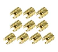 sourcing map Self Tapping Threaded Inserts M4 M7x8mm 45# Carbon Steel Repairing Nuts 20pcs