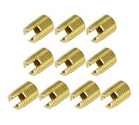 sourcing map Self Tapping Threaded Inserts M6 M9x12mm 45# Carbon Steel Repairing Nuts 40pcs