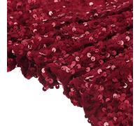 sourcing map Sequin Fabric Red, 5 Yards Length 3.9 Feet Wide Velvet Fabric, Mesh Fabric Full Glitter Sequins Fabric Sewing for Craft Clothes Decoration