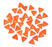 sourcing map Sew on Rhinestones, 48pcs Flatback Shiny Crystals Rhinestones Stones, Sew on Crystals with Holes for Jewelry Crafts Clothes Shoes, Orange Neon Color
