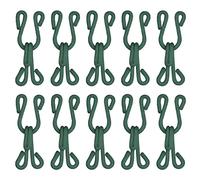 sourcing map Sewing Hooks and Eye, 24pcs - Polyester Covered Sewing Hooks and Eyes Closure for Clothing, Bra, Skirt, Sewing DIY Craft(Dark Green, 37mm Length)