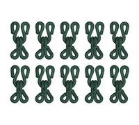 sourcing map Sewing Hooks and Eye, 30pcs - Polyester Covered Sewing Hooks and Eyes Closure for Clothing, Bra, Skirt, Sewing DIY Craft(Dark Green, 23mm Length)