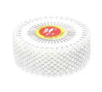 sourcing map Sewing Pins 480pcs Round Pearl Head Dressmaking Corsage Pins Straight Pins for Wedding Sewing Decoration DIY Craft, White