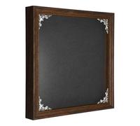 sourcing map Shadow Box Frame, 27 x 27 cm Wooden Display Case with Clear Glass Cover Shadow Box Picture Frame Display Case for Photo Memorabilia Ticket Dried Flower Art Craft Brown
