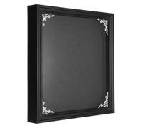 sourcing map Shadow Box Frame, 27 x 27 cm Wooden Display Case with Clear Glass Cover Shadow Box Picture Frame Display Case for Photo Memorabilia Ticket Dried Flower Art Craft Black