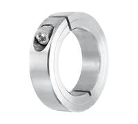 sourcing map Shaft Collar 40mm Bore Single Split 304 Stainless Steel Clamping Shaft Collars for Industrial Automation Conveyor Belt Systems