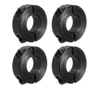 sourcing map Shaft Collar 5/8" Bore Double Split Carbon Steel Clamping Collar Shaft Collars with Set Screw Black 4 Pack