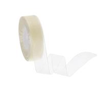 sourcing map Sheer Organza Ribbon 1" x 50 Yards / 25mm x 45m Chiffon Sheer Ribbons for Gift Wrapping Wedding Party Decoration Flower Bouquet Crafts Christmas, Cream