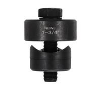 sourcing map Sheet Metal Hole Punch 1-3/4" Bearing Steel Circle Hole Puncher Set Knockout Punch Die Cutter Tool with Hex Head Screw for Stainless Steel Sink Copper Plate