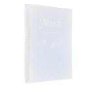 sourcing map Sheet Music Folder Display 30 Pages Spiral Binder Organizer, Letter Size 8.5 x 11 Paper A4 Documents Storage Holder Bag (Gradient Blue)