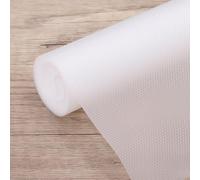 sourcing map Shelf Liner 18" x 10ft EVA Non-Slip Drawer Mats Waterproof Diamond Texture Liner for Kitchen Cabinets Cupboard Refrigerator Shelves, Clear