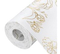 sourcing map Shelf Liners for Kitchen Cabinets, 11.8 Inch x 29.9 FT Non-Slip Non-Adhesive Cabinet Liner, Rose Gold Tone